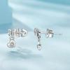 barbie Design Bone Fish Earrings, Elegant and High-end Original Ins Style Love Exquisite Gift Box #lucky S925 Silver Earrings for Women ZJYES-YS-235