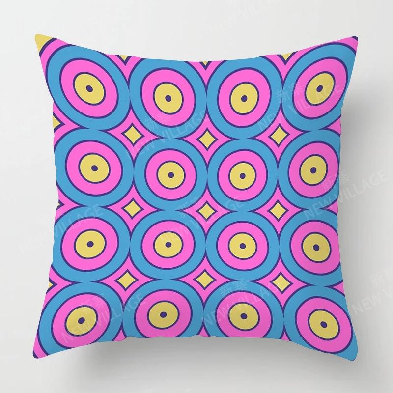 Nordic Fall Home Decor Autumn Throw Pillow Case Sofa Cushion Cover Modern 45X45Cm 45*45 50X50 60X60Cm 40*40 40X40 Geometry 60*60
