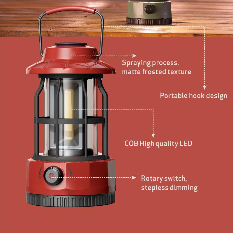 New Camping Light Outdoor Camping Light Tent Light Portable Horse Light Retro Rechargeable Camping Light