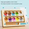 1PC Montessori Magnetic Color Sorting Games Maze Board Pen Moving Bead Games Wooden Control Sensory Play Educational Toys for Kids