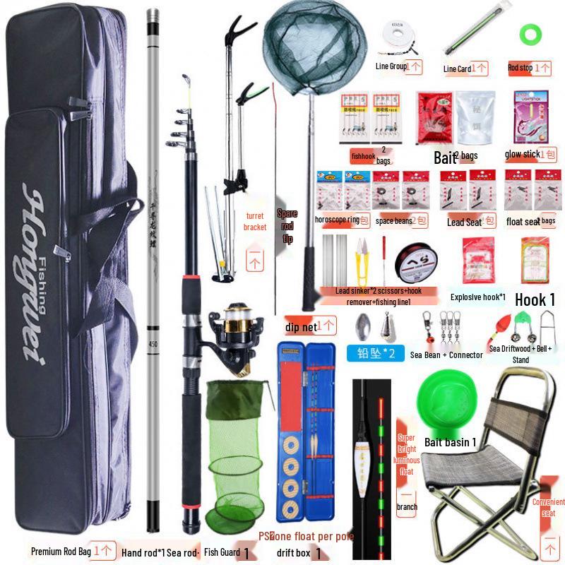 2025 Super Harte Angelruten-Set - Top Ten Kurzteil-Meeresruten für Große Fische