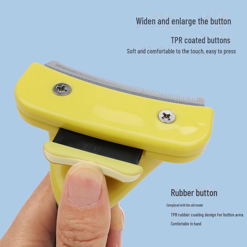 Гребінець для видалення шерсті домашніх тварин: Інструмент для видалення шерсті та проріджування в один клік для собак і котів