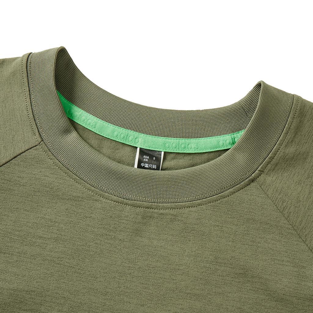 Adidas Comfortable Fashion Pullover Short Sleeve T-Shirt Unisex Tops Olive-Green JI6017
