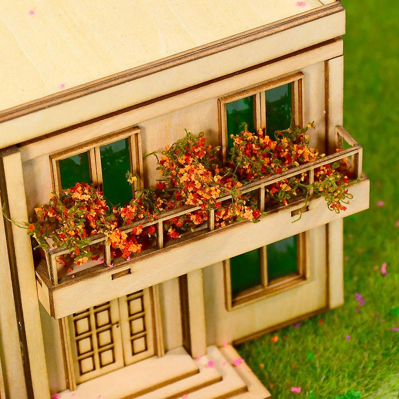 1 Set 3g Artificial Green Plants Miniature Simulation Mini Vine And Flower Model Kit For Model Houses Landscaping DIY Crafts