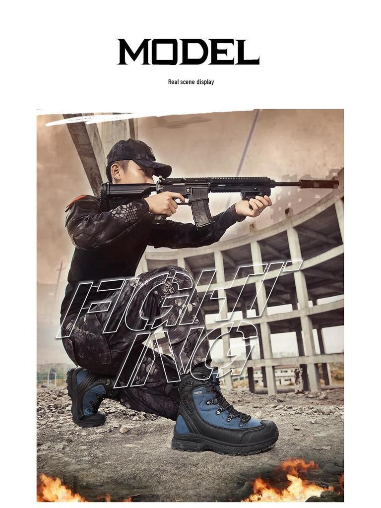 Pánské 2023 Delta taktické boty středního střihu odolné proti opotřebení pro venkovní turistiku a vojenské použití