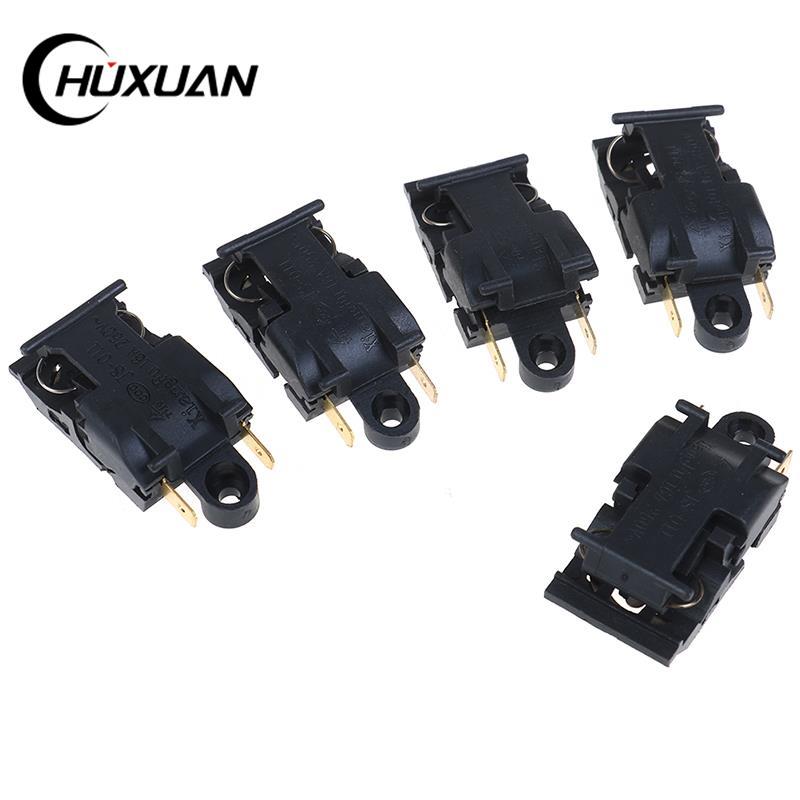 5Pcs Boiler Switch 16A Electric Kettle Thermostat Switch 2 Pin Terminal Kitchen Appliance Automatic Power Off Switch 46x21mm