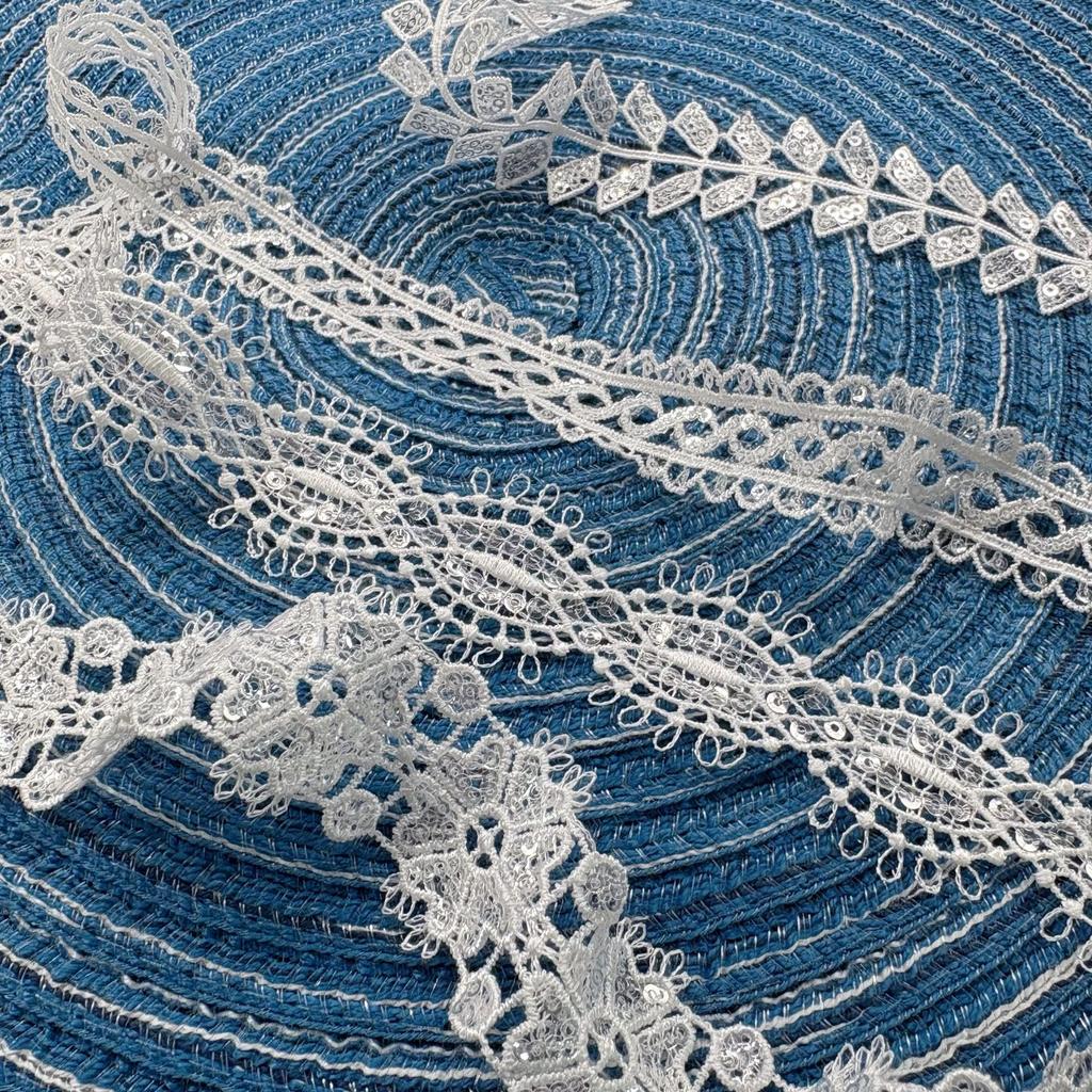 Clothing Accessories Home Women'S Underwear Lolita Ribbon Accessories Hollow Polyester Embroidery Lace Sequins Lace