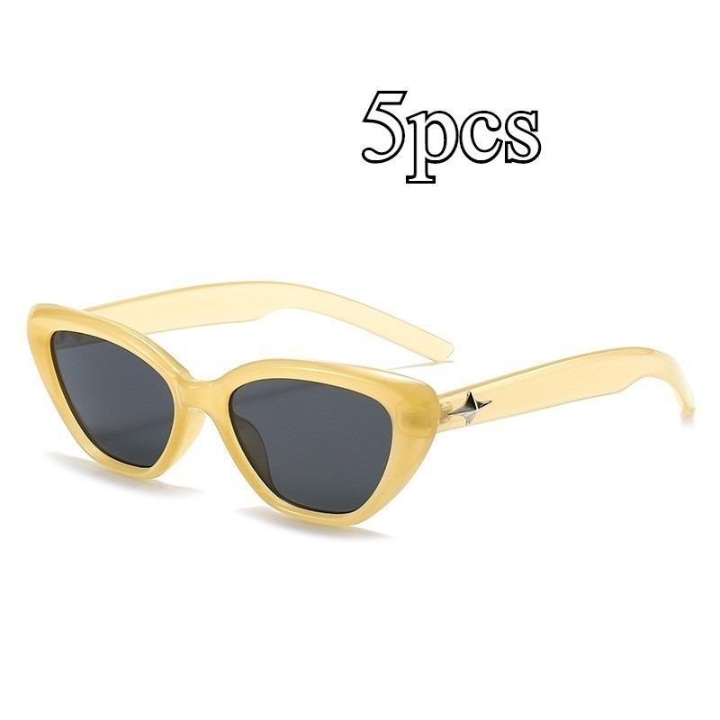 Fashion Hip-hop Small Cat Eye Sunglasses Fashion Women Eyeglasses with Retro Style Shades Glasses