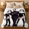 Marilyn Manson Singer Throw 240G Flannel Blanket, Suitable For Sofas, Beds, Offices,  Exquisite Gift Blankets
