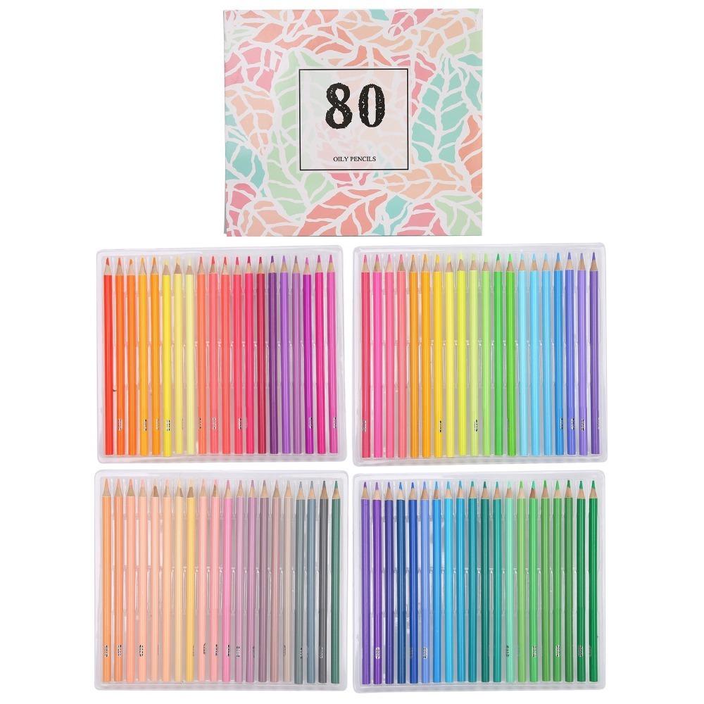 80Colors Multicolor Colored Pencil Set Professional Sketching Crayons  Color Illustration Work Colored Pencil