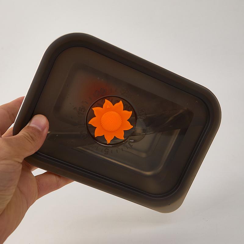 3/2/1/0.6L Edelstahl Kühlschrank Lebensmittel Aufbewahrungsbox Mit Kunststoffdeckel Lebensmittelzubereitungs-Frischebox Picknickbox