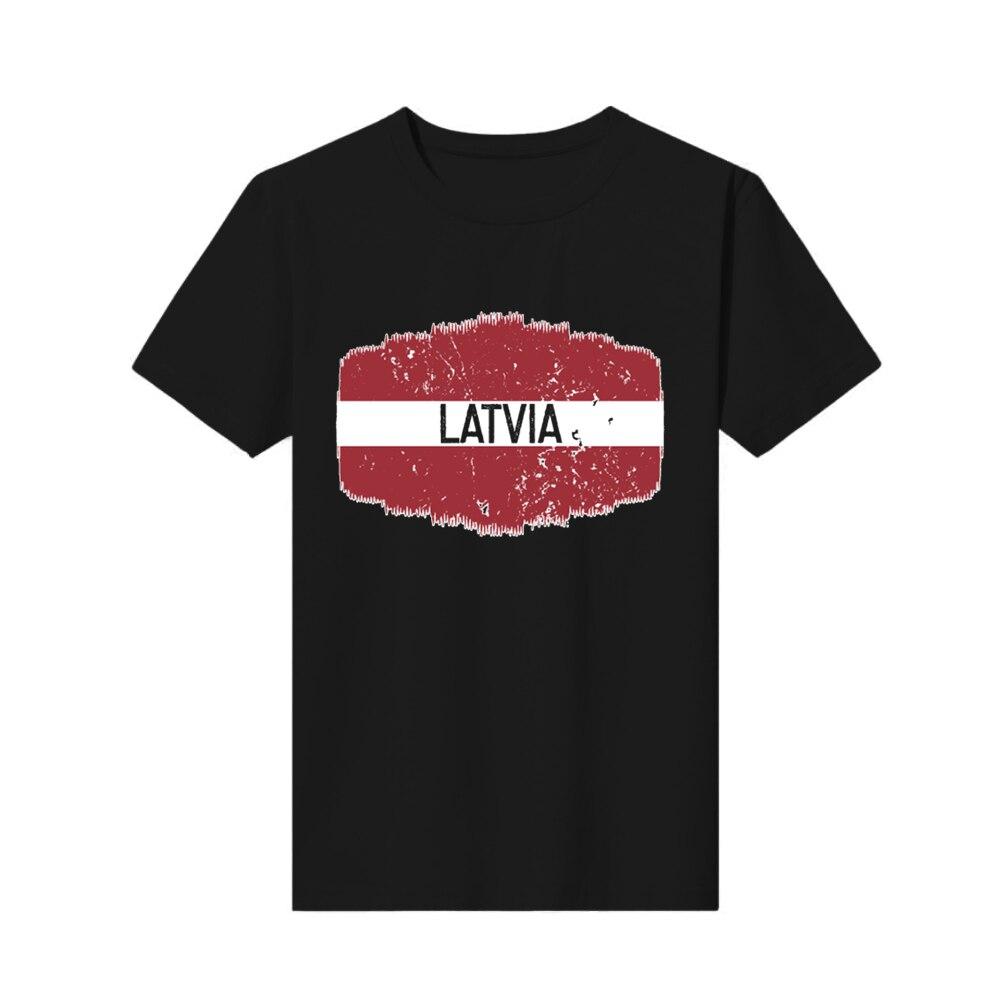 Joom Riga Buy Tshirt fashion printed latvia flag Top mens Loose customization ...
