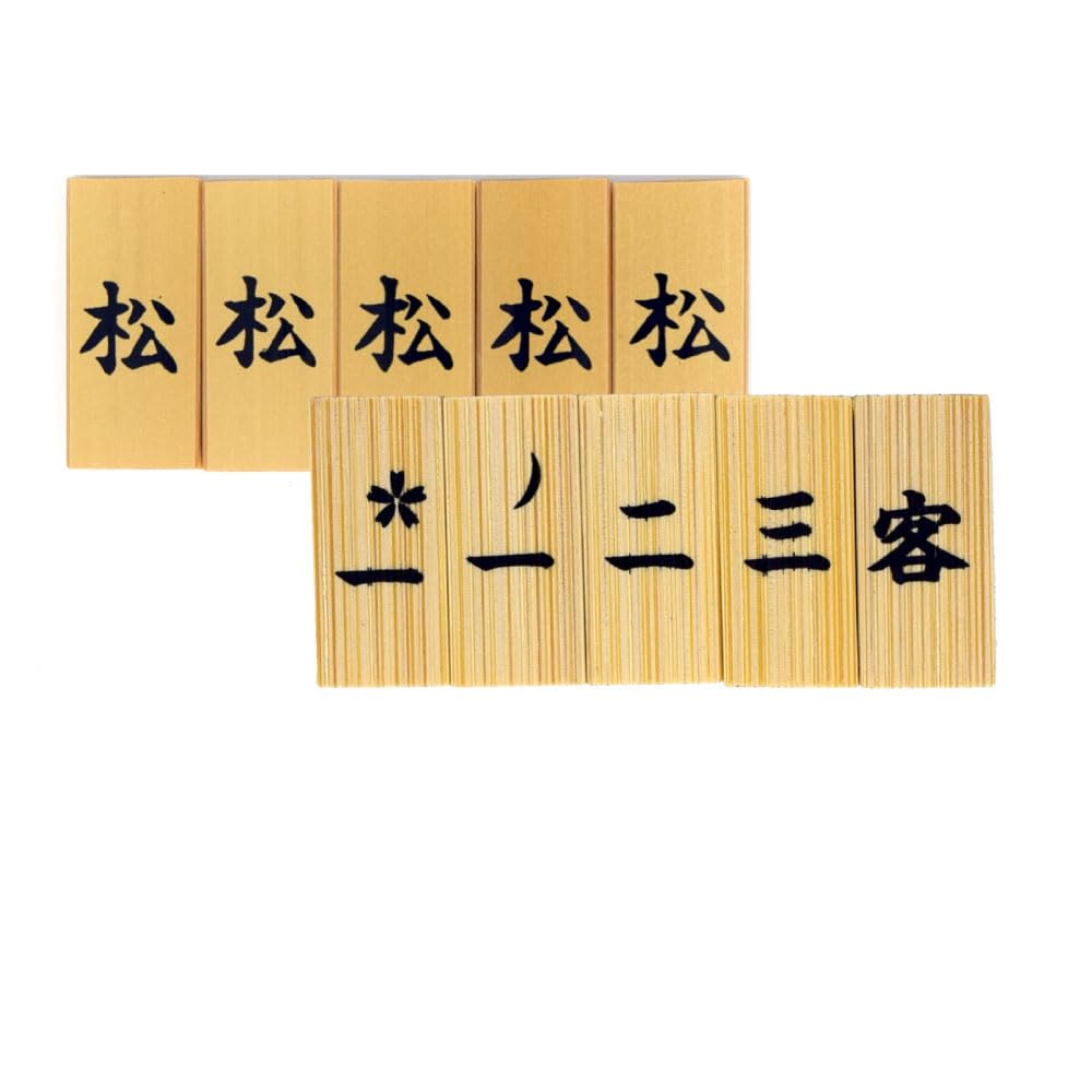 

Чайная утварь для семи ритуалов, Кагэцу-фуда (карта «цветок и луна») с иероглифом «сосна» (Стиль Омотэсэнкэ)