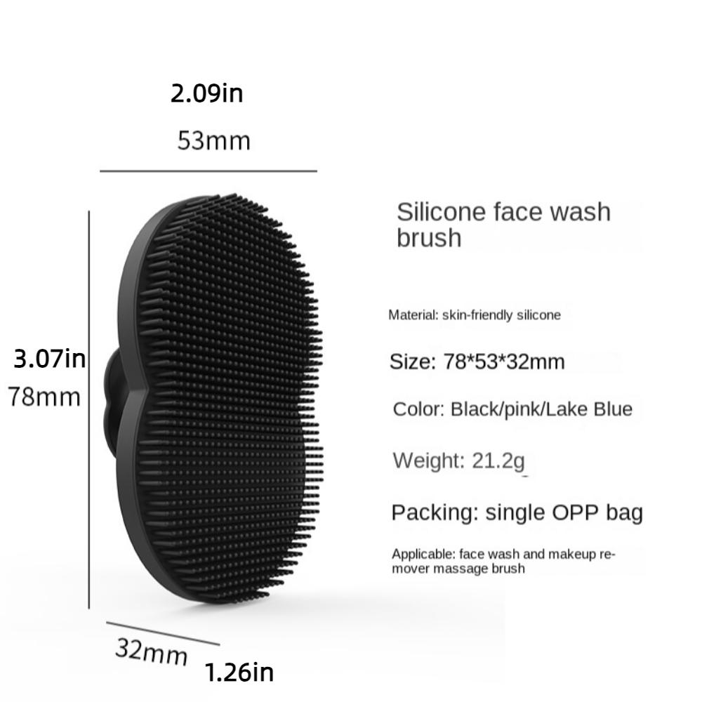 Hand Wash Brush Silica Gel Facial Brush Soft Facial Face Scrubber Brush  Beauty Tools