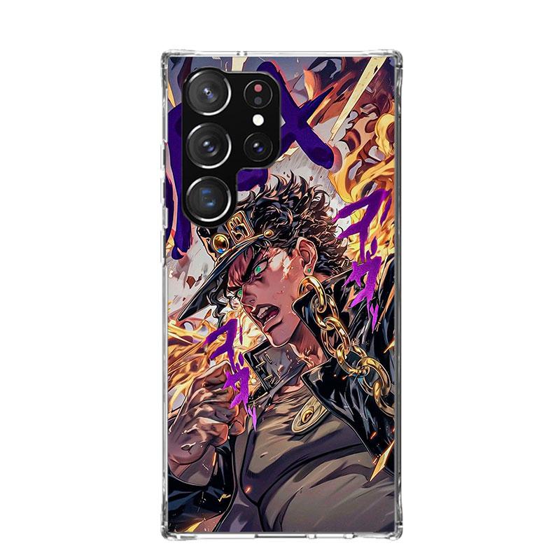 JoJo's Bizarre Adventure Kujo Jotaro Phone Case For Samsung Galaxy S26 Ultra S23 S24 S25 Edge S20 FE S21 S22 Plus Soft Print She