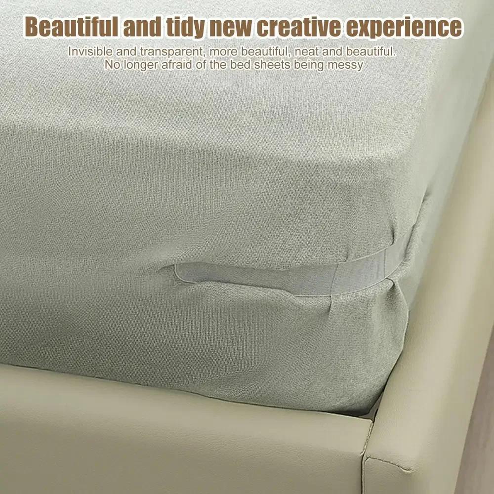 4pcs Heavy Duty Bedsheet Corner Tightener Clips High-quality materials durable and reliable Bed Sheet Grippers for Protectors