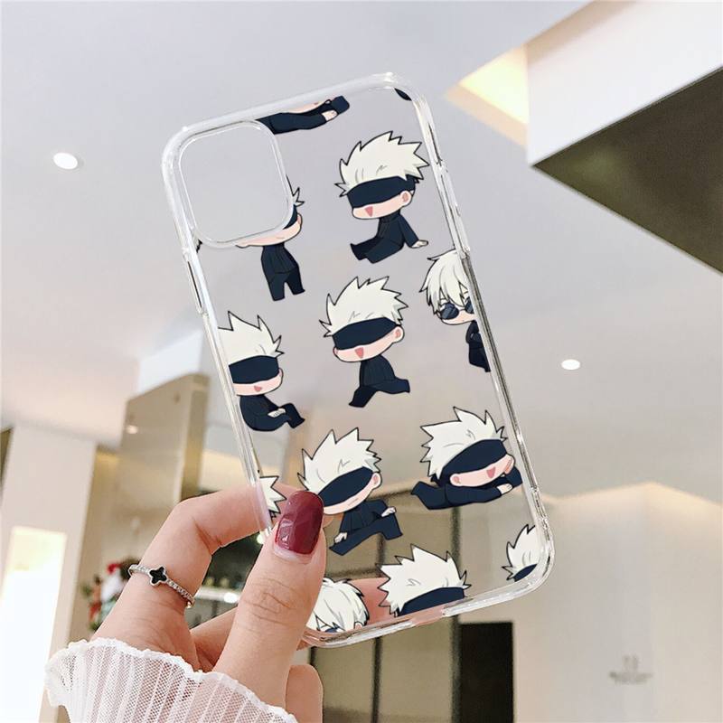Capa de celular RUICHI Jujutsu Kaisen Anime para Samsung GalaxyS20 S21 S30 FE Lite Plus A21 A51S Note20 Transparente