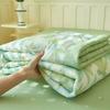 Cuvertură spălată de vară, cu aer condiționat, cuvertură moale, respirabilă, subțire, cu imprimeu cu margarete, cuvertură de pat, textile de casă