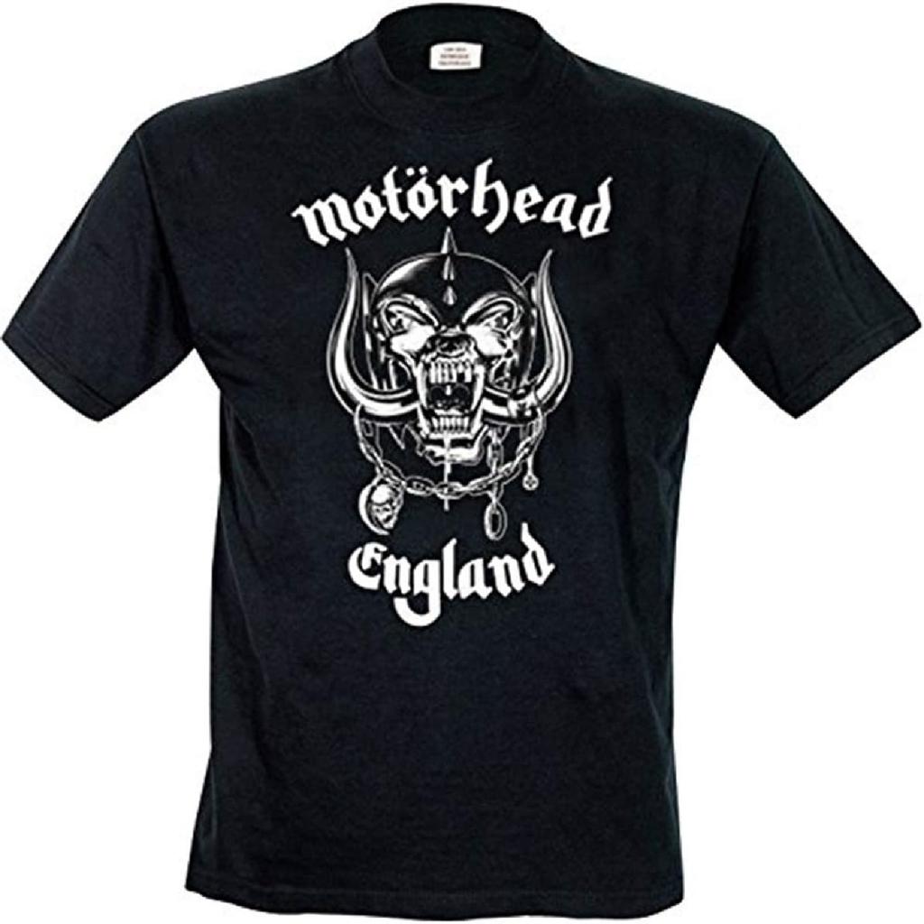 Camiseta Oficial Motorhead Inglaterra Clásica Cerdo de Guerra Logo de la Banda Hombre Negra Talla S