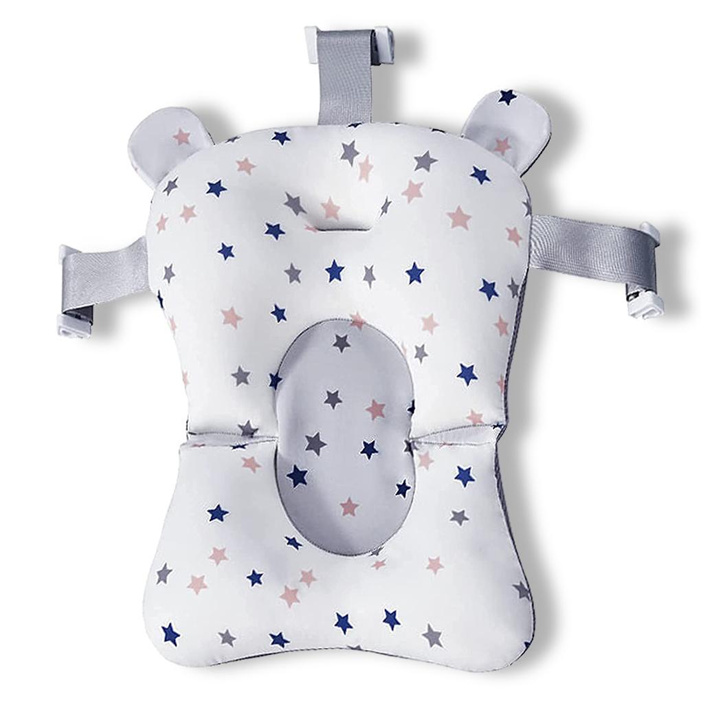 

Детское сиденье для ванны с противоскользящим покрытием, защитный коврик для кормления грудью, сетчатый коврик для поддержки малыша, подушка для путешествий с ремнями