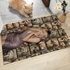 Golden Hair Dream Carpet Rug Soft Washable Antislip Home Living Room Sofa Mats Personalized Christmas Rug