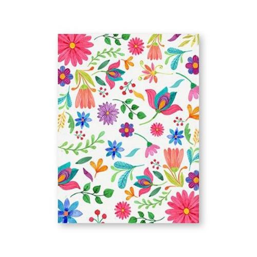 Flower Poster On Canvas Mexican Art Print Otomi Print Mexican Embroidery Art Canvas Painting Colorful Pattern Mexican Folk No Frame