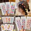 10 Teile/satz Neue Mädchen Nette Bunte Cartoon Scrunchies Pferdeschwanz Halter Haar Bands Kinder Schöne Stirnband Mode Haar Zubehör