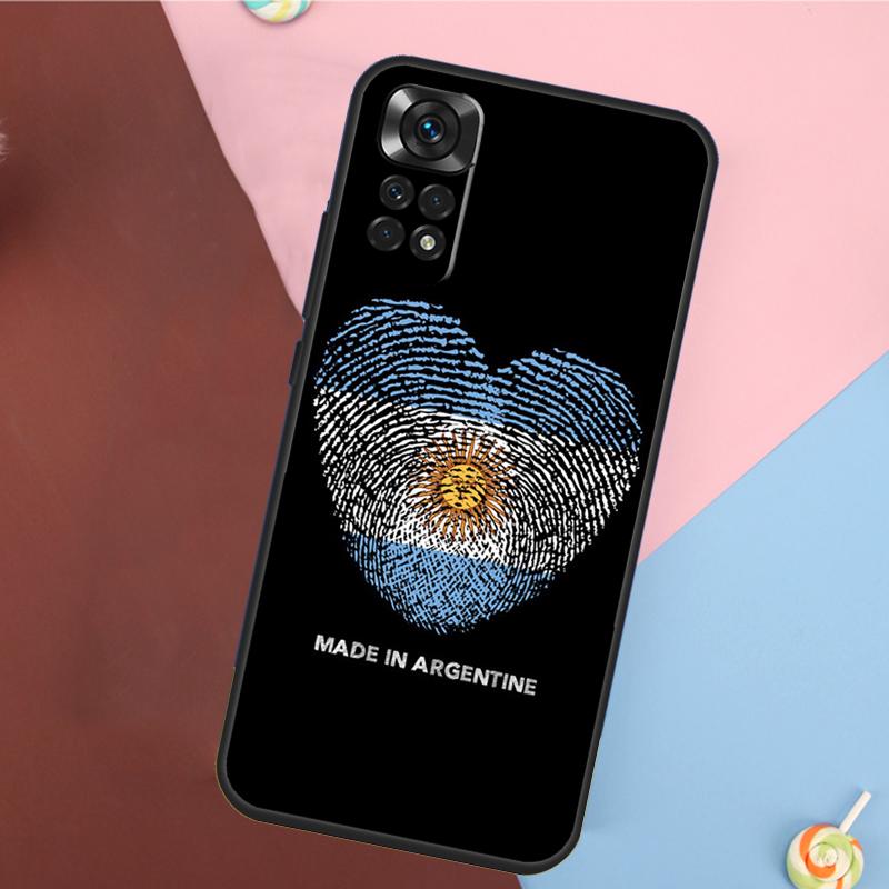 Argentine Flag Cover For Xiaomi Redmi Note 13 Pro 14 12 11 9 10 9S 10S 11S 12S Redmi 14C 10C 12C 13C Case