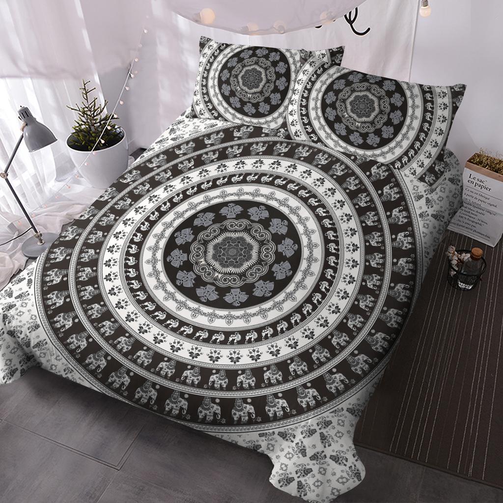 Vintage Mandala Yoga Bettbezug Set King Queen Double Full Twin Einzelgröße Bettwäsche Set