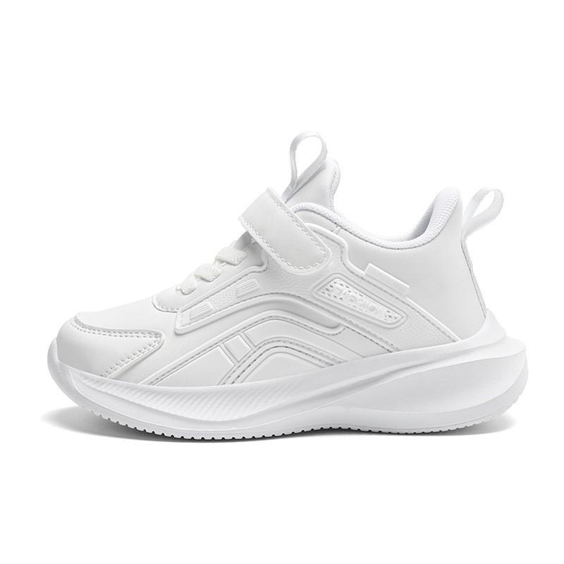 Boys Running Shoes Lightweight Breathable Mesh Upper With Hook Loop Closure Non-Slip Sole School Outdoor Activities
