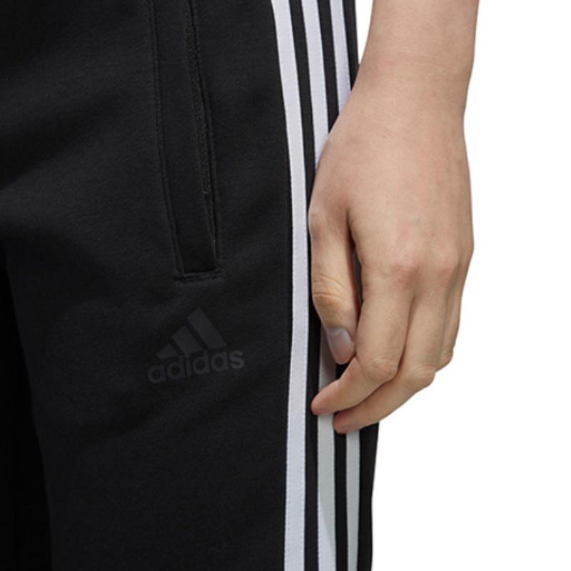 adidas Casual Sports Training Tapered Knit Sweatpants Women Bottoms Black EH3896