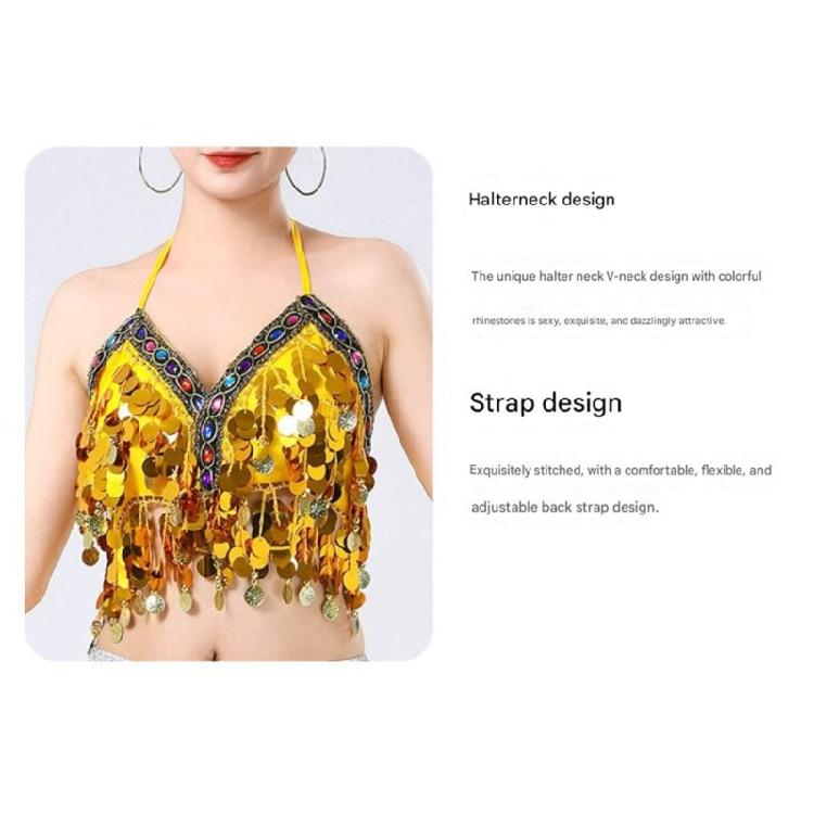 Lady Belly Dancer Costume Belly Dancing Sequins Bra Tops Lantern Pants Trousers Halloweem Performances Costume for Womens