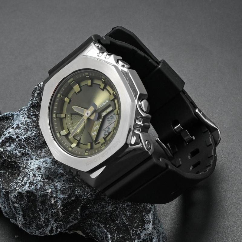 For Casio G-Shock GM-S2100  Sports Waterproofing Watch Strap Rubber Resin Watchband Bracelet 16mm