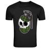 Totenkopf Granate Militärische Kriegs Grafik T-Shirt