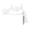 Festives Metal Door Frame Sign Door Corner Decoration for Christmas Celebration Home Decoration for Window and Wall