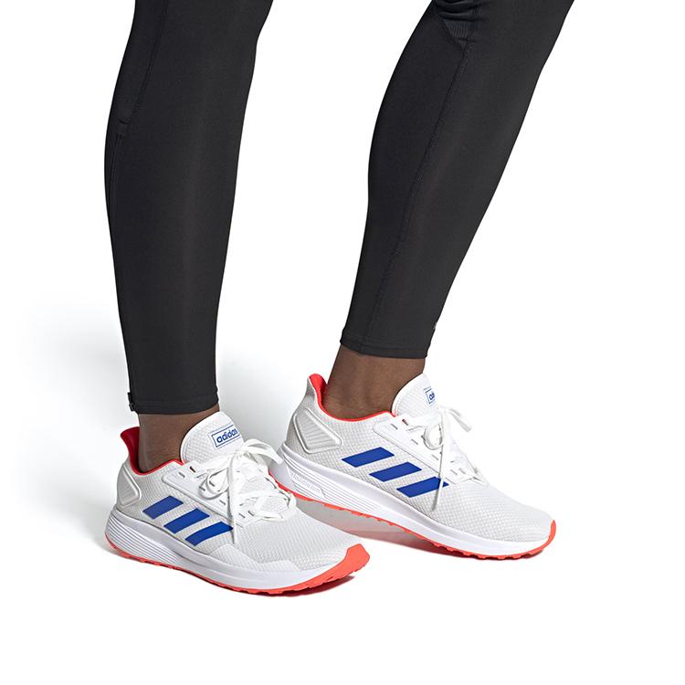 Adidas Duramo 9 'White Glow Blue Red' Sneakers EG8665