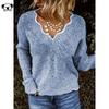 Solid Color Pullover Sweater K 80863