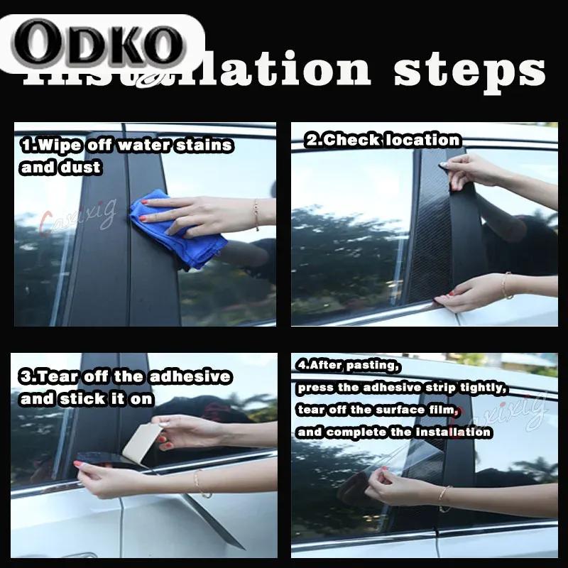 10PCS Polished Pillar Posts For Range Rover (L322)2002 2003 2004 2005 2006-2012 Door Window Trim Stickers Decoration Accessories