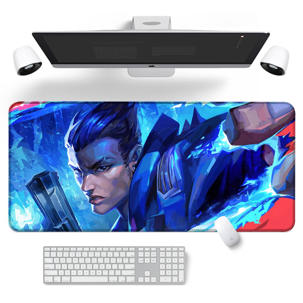 V-Valorant Game Mouse Pad Rubber Thicken Overlock Gaming Table Mat Office Computer Keyboard Pad PC Mousepad