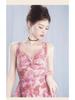 Women's One-Piece Spaghetti Strap Fashion Print Skirt Swimsuit - Conservative Slimming Bodycon Backless Design for Spring Vacation