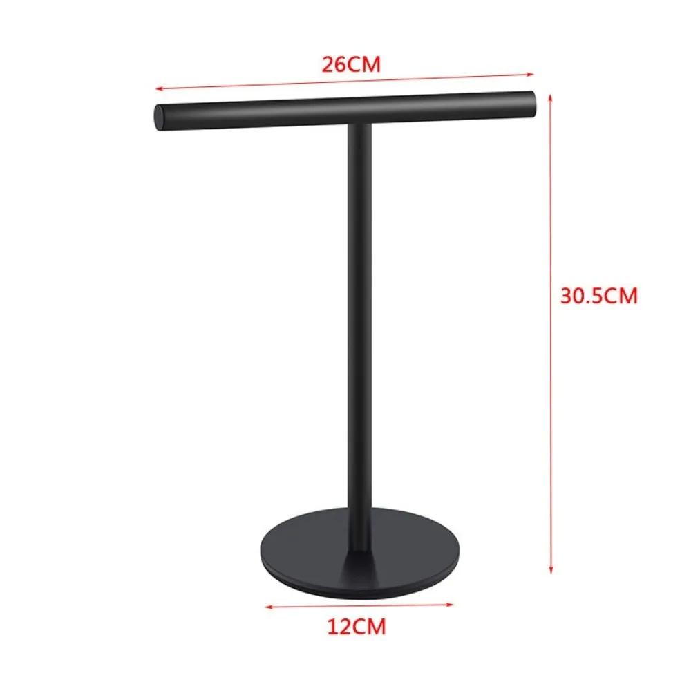 New Stainless Steel Towel Rack Movable Modern Style T-Shape Holder Multi-Purpose Rustproof Display Stand Kitchen