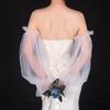 Lightweight Mesh Bride Arm Sleeves Elasticated Lace Trimmed Wedding Gloves Formal Occasion Dress Accessories