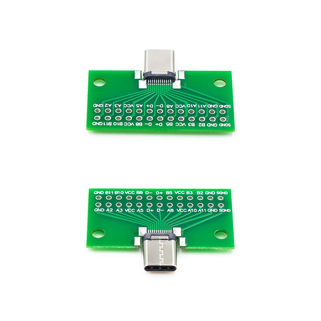 Type-c Double-sided Front and Back Pins of the Test Board 24P Bus-to-female USB3.1 Data Cable Conversion
