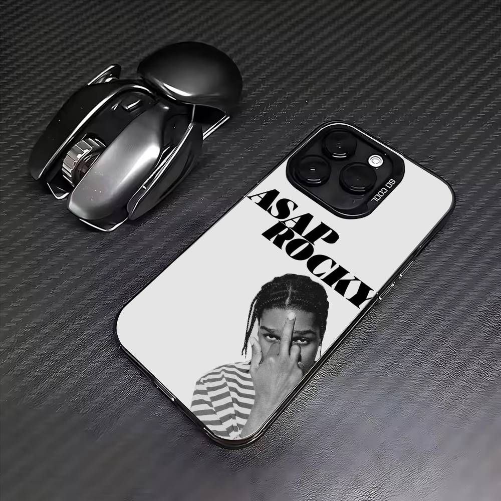 American Rapper ASAP Phone Case For iPhone 17,16,15,14,13,12,11 Plus,Pro Max,Colored Silver Phone Case iPhone12PROMAX