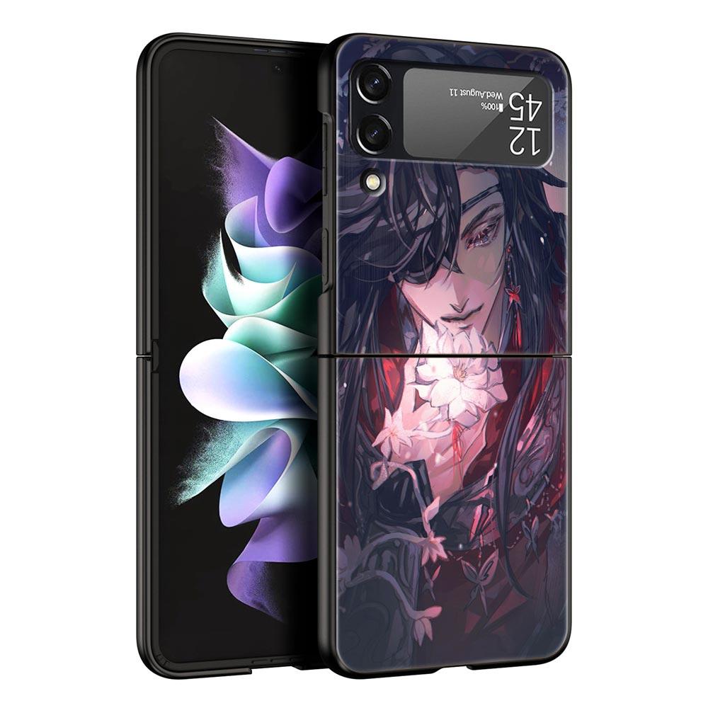 TGCF Heaven Official’s Blessing Luxury Phone Case For Samsung GalaxyZ Flip 4 5 Fold Hard PC Shell For Samsung Z Flip 3 Cover