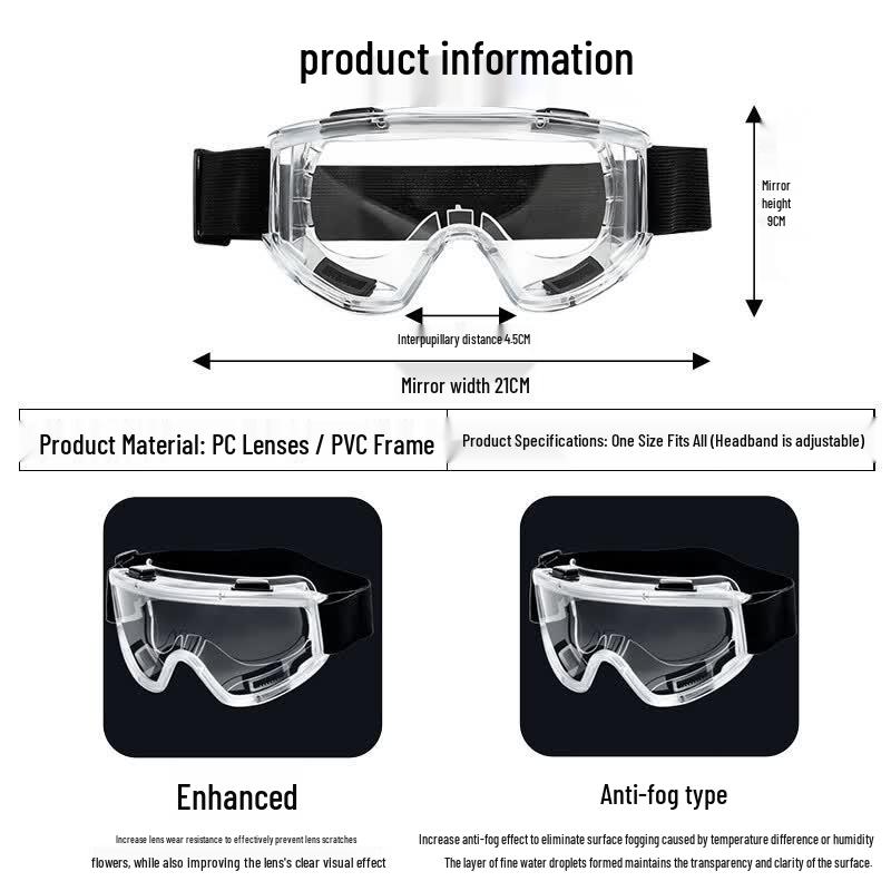 Protective Anti-Fog Safety Goggles