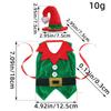 Weihnachtselfen Kostüm Weinflasche Set Dekorative Ornamente Weihnachten Niedlich Rotwein Set Tischatmosphäre Dekoration Requisiten