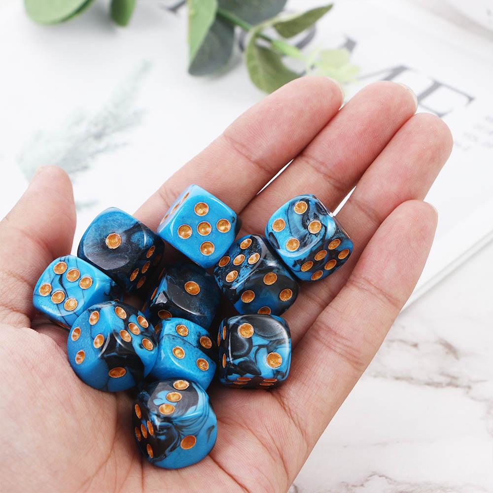 Acrylic Dice Board Games Playing Games 6 Sided Dice Round Edges Dice Square Point Dice D6 Dice