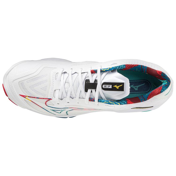 New Mizuno Wave Lightning Z7 'White Green Red' V1GA220048