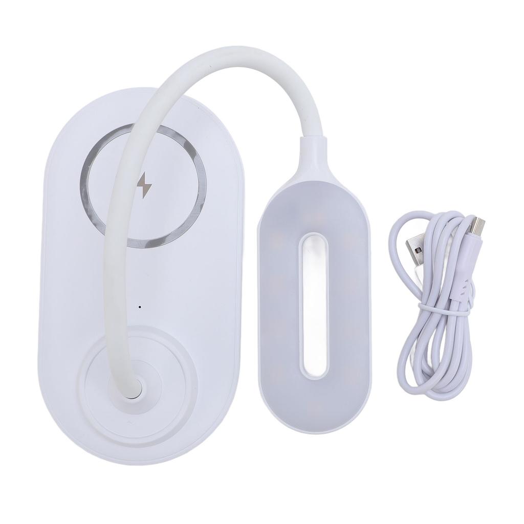 Desk Lamp LED Eye Caring Type C Input 360 degrees  Adjustable Reading Lamp with Wireless Charger for Phone